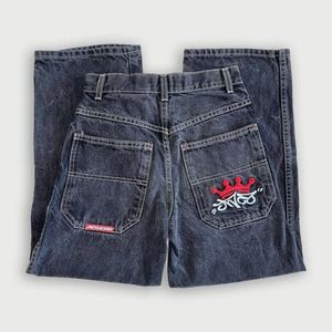Jnco vintage black tribal jeans